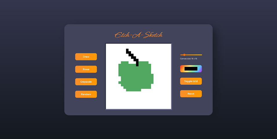 Etch-A-Sketch Project Screenshot