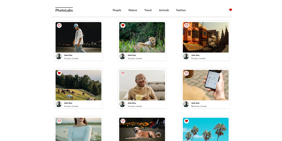 Photolabs Project Screenshot